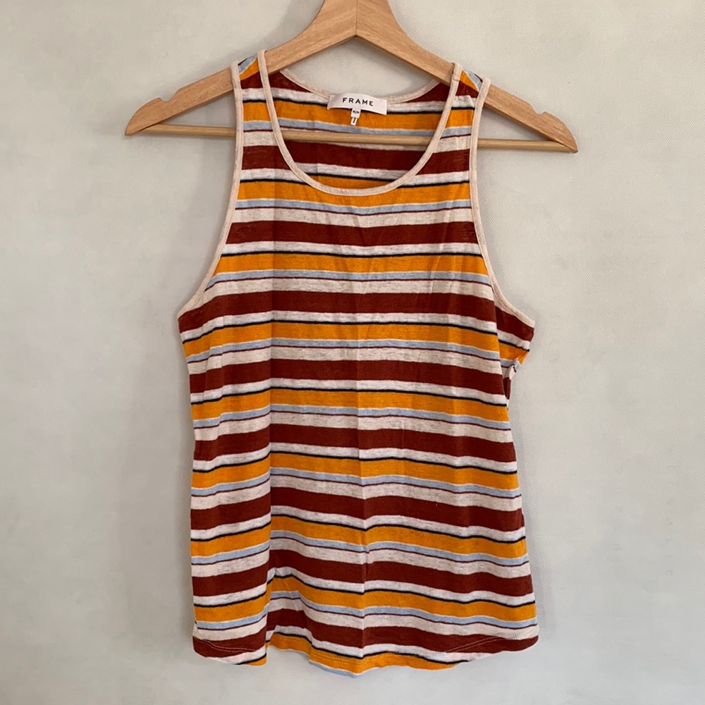 Frame Linen Tank Top